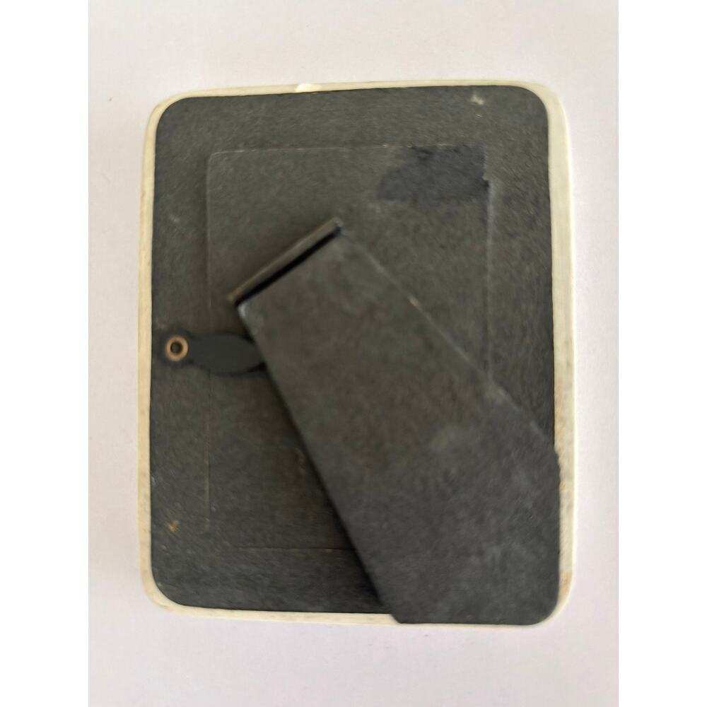 Vintage Burnes Ceramic Floral Photo Frame Cottagecore Coquette Pastel Pink 2x3 - Picture 5 of 11